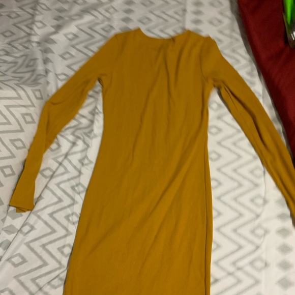 Mustard bodycon dress - Picture 2 of 2